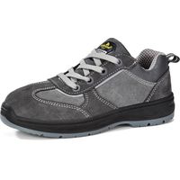 Bottes de sécurité légères pour femme, chaussures de sécurité sans lacets pour femme, chaussures de sécurité 4E, embout composite 4E, cuir imperméable S3, semelle intérieure en gel