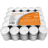 Velas de té de 3 horas, 100 unidades.