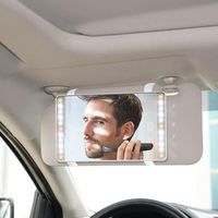 Miroir de courtoisie de pare-soleil pour voiture/camionnette avec éclairage LED blanc