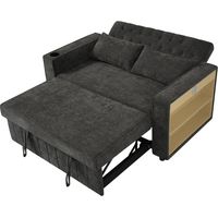 Canapé multifonctionnel convertible Chenille Gris 140.00x137.00x84.00 cm ZIPSOFA
