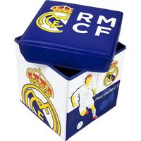 Tabouret de rangement cube Real Madrid CF