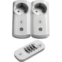 Intertechno Funk-Steckdosen IT2P-2300 mit Handsender Smart Home 2er Set