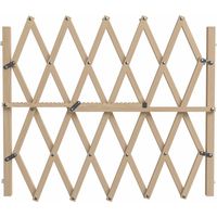 Nordlinger – Barrière extensible pour chien en bois FSC 83 cm – Ajustable de 65 à 104 cm – Système de fermeture à pression – Protection pour animaux
