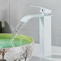 WASCHTISCHARMATUR Einzigen Griff Mixer Heißes Kaltes, Hoch, Weiß