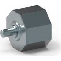 Kurze Metall-Walzenkapsel für SW 60 mit Zapfen, 45 mm lang
