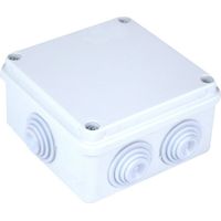 Scatola Di Derivazione Da Parete Stagna IP55 Con 6 Uscite Passacavi 100X100X50mm Coperchio Con Viti