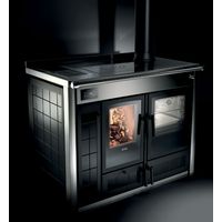 Termocucina a legna nero lucido - Klover Altea 110