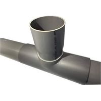 PVC-Abzweigsattel 250x200 mm, 90 Grad, 40 cm lang.
