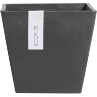 VASO QUADRATO ROTTERDAM NERO 30X30XH26,5CM