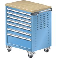 LISTA, Servante d'atelier, avec revêtement en bois multiplis 40