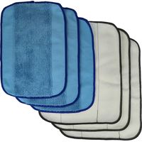 vhbw 6x compatible avec iRobot Braava 380 390, 380T, 390T, 321, 320 aspirateur robot - lingette pour lavage, lingette sèche