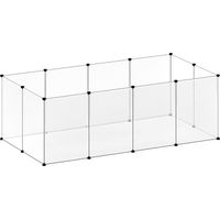 Small Animal Playpen DIY Plastic Pet Fence for Rabbit Hamster Puppy Guinea Run