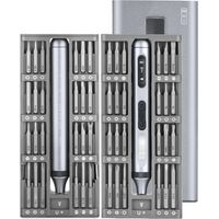 Mini tournevis électrique, ensemble de tournevis de précision avec 48 embouts magnétiques de précision, kit d'outils de réparation pour téléphone et appareil photo (48 pièces)
