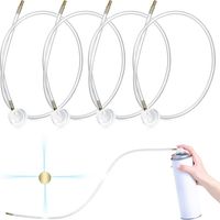 Lot de 4 rallonges de 4,5 mm pour buses de pulvérisation, compatibles avec les buses de 50 cm (19,69 pouces) pour aérosols.