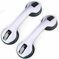 2PCS Suction Cup Shower Handle, Plastic Bathtub Handle (No Drilling Required), For Bathrooms