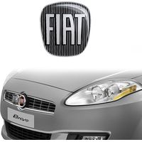Adesivo Fiat 3D Ricambio Logo per Bravo - Confezione: ANTERIORE - Colore: NERO