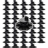 XPOtool Juego de 50 bases regulables para terraza carga máxima 2700kg ajustable en altura 33-64mm