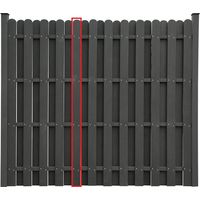 HOME DELUXE - WPC Sichtschutzzaun VISTA - Ersatzpaneel I Blickschutz Windschutz Sonnenschutz Gartenzaun Steckzaun Sichtschutz-Zaun WPC-Zaun