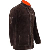 Veste de soudage en cuir de vachette – Ignifuge avec fils KEVLAR – Protection contre chocs électriques – Taille M – Stamos