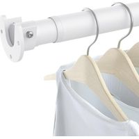 Tringle à vêtements extensible 43-133 cm, pour placard, penderie, buanderie, camping-car