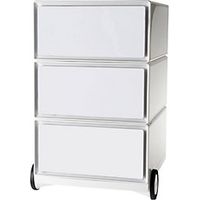 EasyBox Cassettiera con rotelle easyBox® 3 cassetti bianco