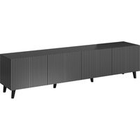 Mueble TV Comes I, Antracita, Número de puertas: 4, Número de cajones: 0, 201x53x42cm