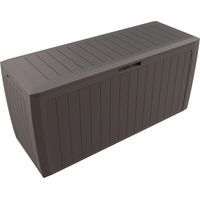 Garden storage box 290l brown weather resistant