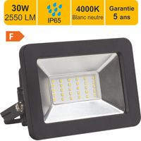 Projecteur LED 30W/IP65/IK10/2700lm/4000K connexion directe - sans câble- garantie 5 ans