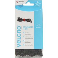 Velcro One-Wrap Reusable Ties 12mm x 20cm Black