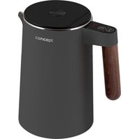 Concept Norwood Hervidor de Acero Inoxidable con Control de Temperatura 45/60/70/85/90/95/100°C Función KEEP WARM 1,5L 1850-2200 W (Gris oscuro)