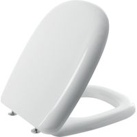 Weißer duroplastischer Toilettensitz „Five“ mit Edelstahlscharnieren H025S – FER 410762