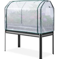 KINGBIRD Carré potager surélevé avec housse, 120x58x140cm