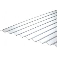 5 Lastre di Policarbonato Corrugato "SuperDur" ONDA 76/18 CLEAR 1265X3000mm con protezione UV