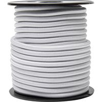 Werka Pro – Tendeur élastique blanc Ø 4mm x 20m – Anti UV – Pour fixation sécurisée de bâches et toiles – Compatible avec crochets et pinces