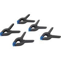 Silverline Spring Clamps 5pk - 100mm Length / 40mm Jaw