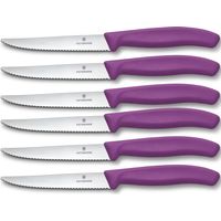 Coltello bistecca dentato viola Victorinox cm 11