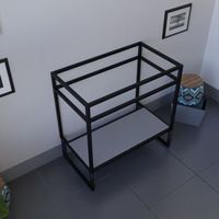 Meuble salle de bain sous plan vasque STRUCTURA 80 cm-