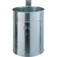 Poubelle H430xØ330mm 35l en acier galvanisé