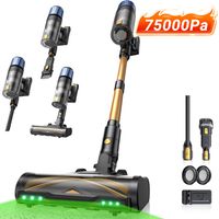 Aspirateur balai sans fil Proscenic PC15 - 70 min d'autonomie – 75000PA/160AW – Technologie GreenEye™ – Brosse large 120°