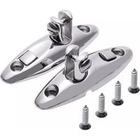 Set mit 2 Schnellverschluss-Drehscharnieren aus Edelstahl 316, 360°-Drehung, polierte Oberfläche für 2,5 cm runde Rohrrahmen, einfache Montage