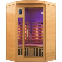 Infrarotsauna Apollon Quarz 2 Plätze eckig - 120x120x190 cm - Epicea Canada - Frankreich Sauna