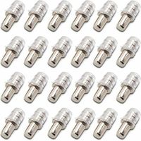 100 pièces Taquets D'étagère Support D'étagère Taquets à Enfoncer Taquet Support Tablette à Enfoncer 5 mm avec Manchon en Caoutchouc pour Étagère en Bois