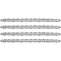 Lot de 4 Chanes de Trononneuse pour Guide Chane de 18" (45 cm), 1,3 mm 64 Maillons d'Entranement, Compatibles avec Stihl, Dolmar, Husqvarna, Einhell, Bosch, Makita et autres