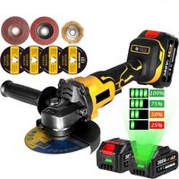 Smerigliatrice angolare senza spazzole per Makita, utensile elettrico a percussione senza fili, 3 velocità variabili, 18V, M14, 125 giri/min, 10000mm