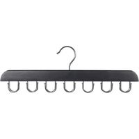 Colgador de cinturones para armario, con capacidad para hasta 42 cinturones, organizador de cinturones, accesorios de armario con 14 ganchos, soporte para pestañas.