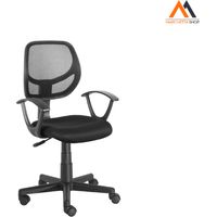 SEDIA DA UFFICIO nero - cm 54 x 56,5 x h. 86 / 97,5