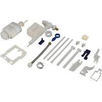 Kit complet pièces détachées mécanisme chasse d'eau réservoir WC encastré – Activation double chasse – Compatible réservoirs depuis 2001