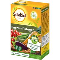 Engrais biologique 1,5 kg – Nourrit les plantes de manière équilibrée – Croissance saine et vigoureuse – Pour jardins potagers – Solabiol