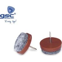 Set 8 runder Filz mit Nagel Ø20mm Braun GSC 003802781