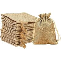 20 Sacs en toile de jute, Petits sacs en jute réutilisables, Sacs à cordon en toile pour cadeaux de mariage, Pâques et fêtes